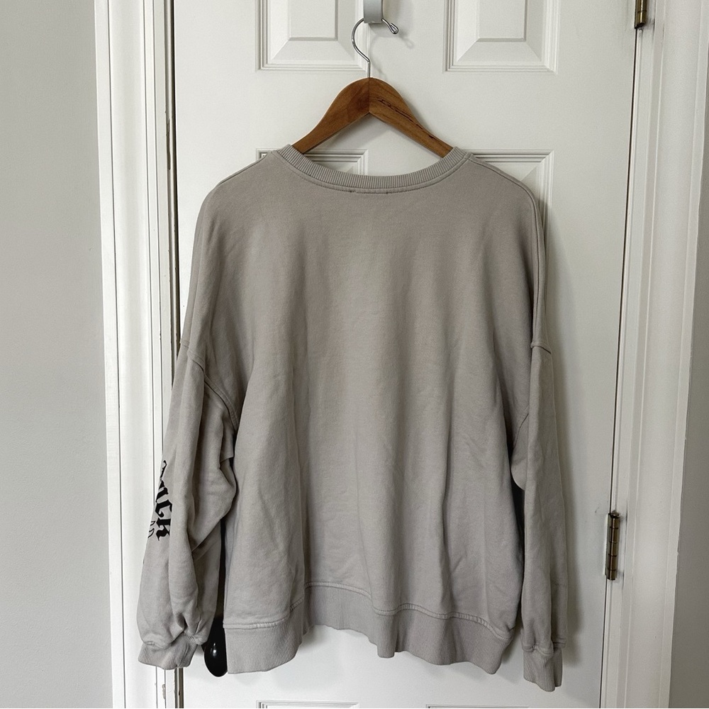 Bershka Lucky Me Graphic Tattoo Art Crewneck Sweatshirt, size M - Picture 2 of 7